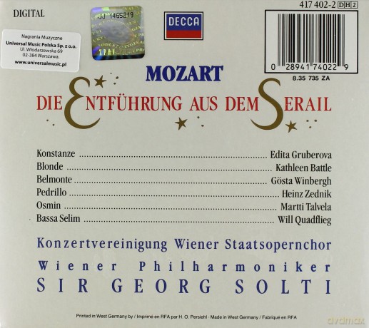 Solti: Moza:Entfuehrung A.D.Serail Ga [2CD]