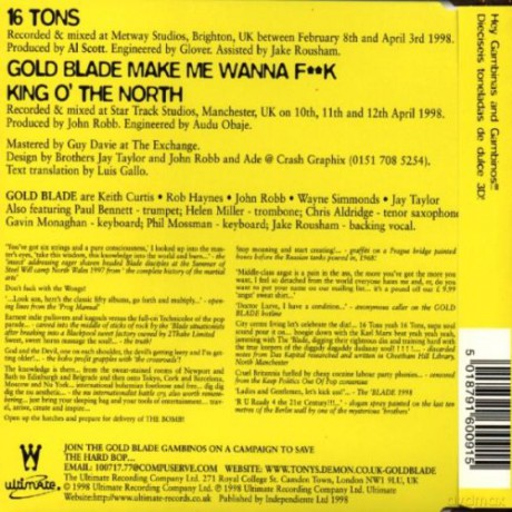 Gold Blade: 16 Tons [CD]