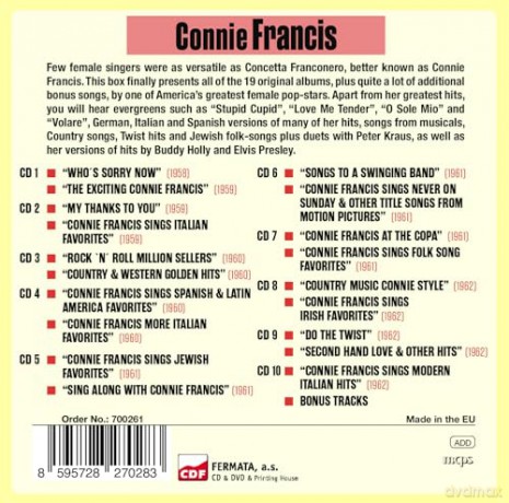 Connie Francis: 19 Original Albums [CD]