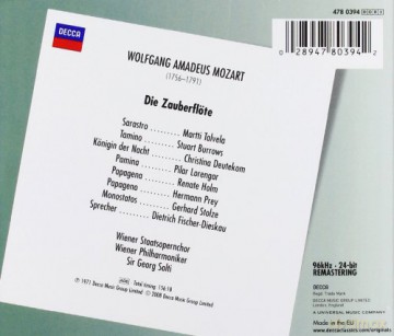 Solti: Mozart:Die Zauberflote [3CD]