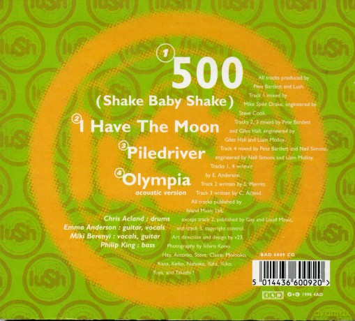 Lush: 500 Shake Baby Shake [CD]