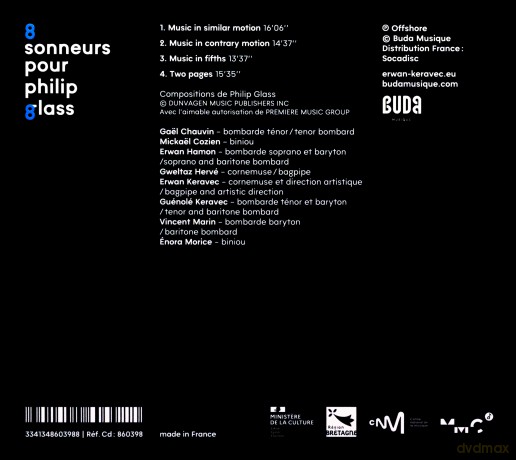 Erwan Keravec: 8 Sonneurs Pour Philip Glass [CD]