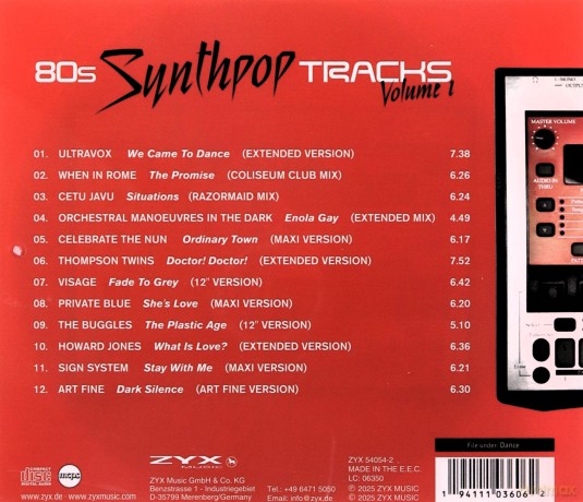 80s Synthpop Tracks Vol. 1 [CD]