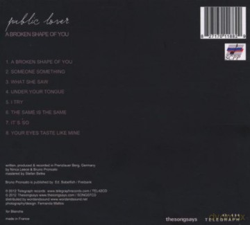 Public Lover: A Broken Shape Of You [CD]