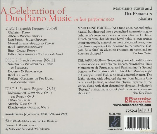 Madeleine Forte: A Celebration of Duo Piano Music! [CD]