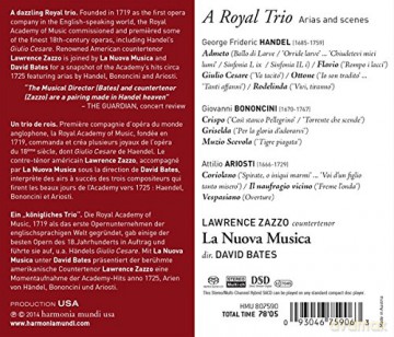 Lawrence Zazzo: A Royal Trio: Handel, Ariosti, Bononcini [CD]