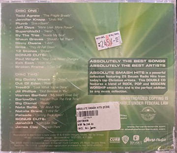 Absolute Smash Hits [CD]