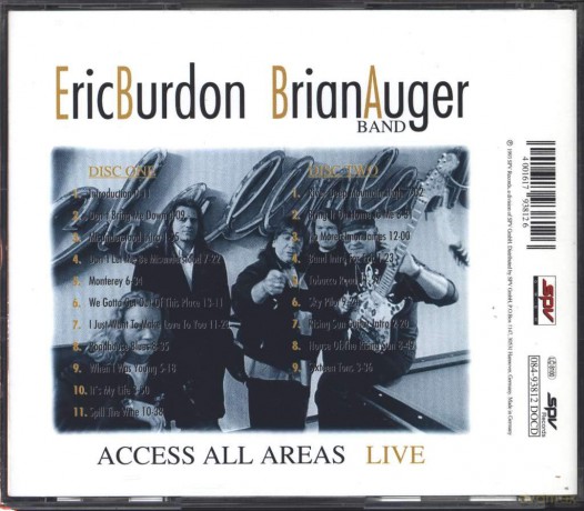 Eric Burdon: Access All Areas/Live [2CD]