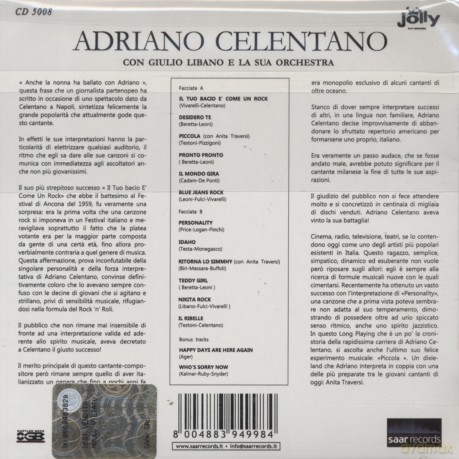 Adriano Celentano: Adriano Celentano Con Giulio Libano E La Sua Orchestra [CD]