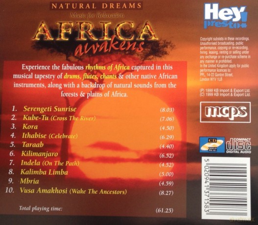 Natural Dreams: Africa Awakens [CD]