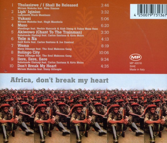 Africa, Don't Break My Heart [CD]