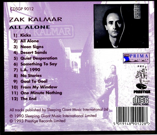 Zak Kalmar: All Alone [CD]
