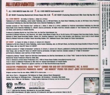 Mase: All I Ever Wanted [CD]
