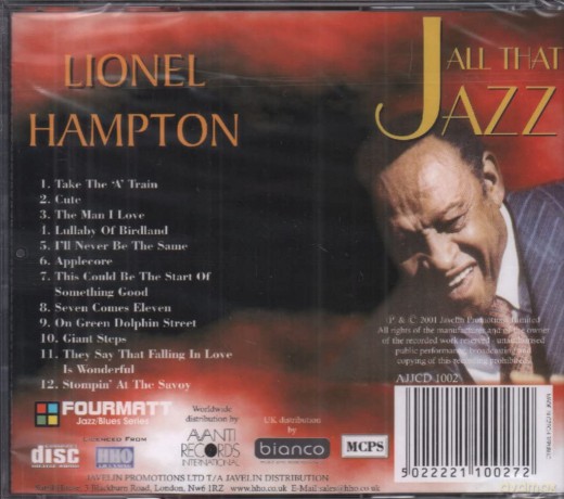 Lionel Hampton: All That Jazz: The Bestof [CD]