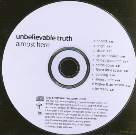 Unbelievable Truth: Almost Here [CD]