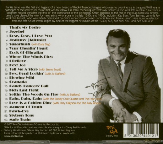 Frankie Laine: America's Number One Song Stylist [CD]