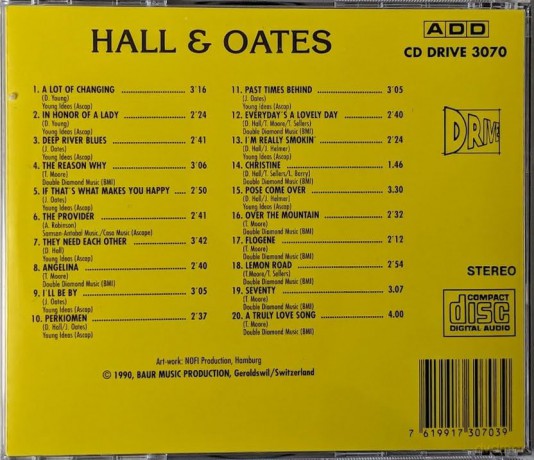 Hall & Oates: And Their Songs [CD]