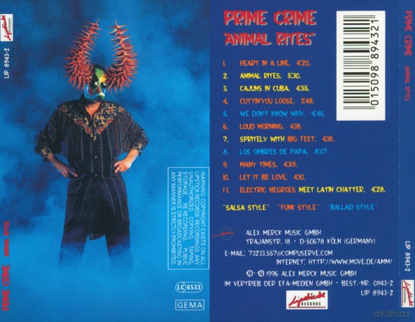 Prime Crime: Animal Rites [CD]