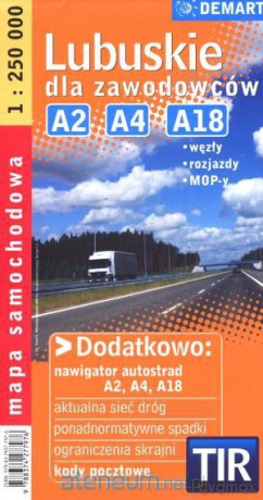 Lubuskie dla zawodowców. TIR. Mapa samochodowa [KSIĄŻKA]