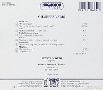 Giuseppe Verdi: Arias [CD]