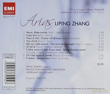 Liping Zhang: Arias [CD]