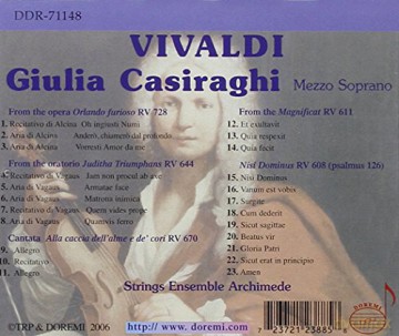 Antonio Vivaldi: Arias for Mezzo Soprano [CD]