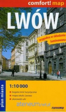 Lwów. Plan miasta 1:10 000 laminowany [KSIĄŻKA]