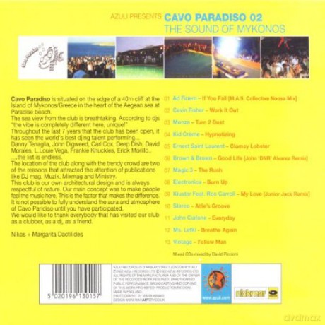 Azuli Presents Cavo Paridiso [CD]
