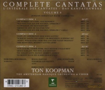 Johann Sebastian Bach: Bach: Cantatas, Vol 8 /koopman [CD]