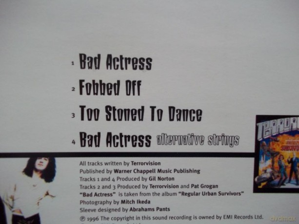 Terrorvision: Bad Actress [CD]