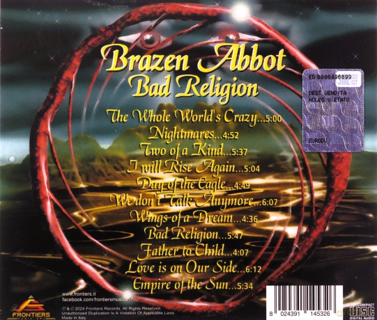 Brazen Abbot: Bad Religion [CD]