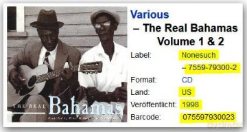 Bahamas: The Real Bahamas [CD]