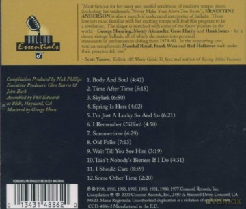 Ernestine Anderson: Ballad Essentials [CD]