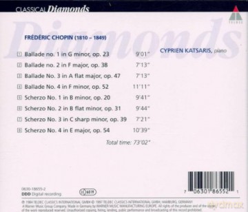 Cyprien Katsaris: Balladen Und Scherzos [CD]