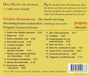 Elisabet Hermodsson: Bara Drommare Och Darar [CD]