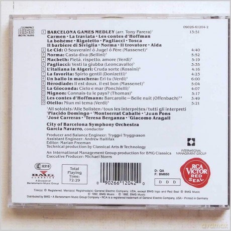 Placido Domingo: Barcelona Games [CD]