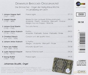 Johannes Skudlik: Barocker Orgelbaukunst [CD]