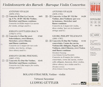 Baroque Violin Concertos [CD]