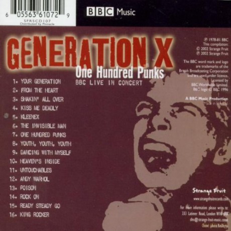 Generation X: Bbc Live In Concert - One Hundred Punks [CD]