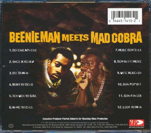 Beenie Man: Beenie Man Meets Mad Cobra [CD]
