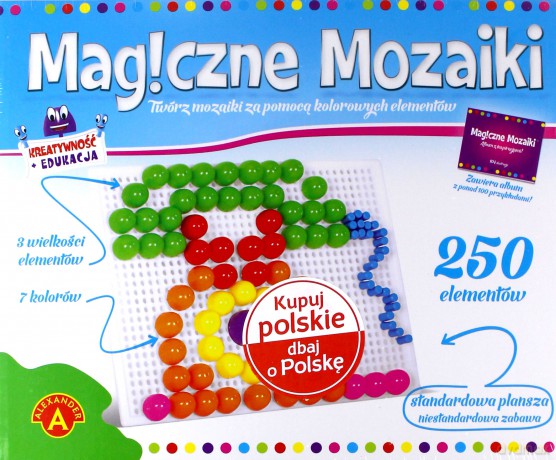 Magiczne mozaiki - Kreatywnośc i edukacja 250 [ZABAWKA]