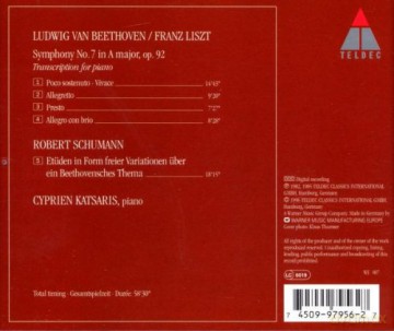 Cyprien Katsaris: Beethoven/liszt: Symphony 7 [CD]