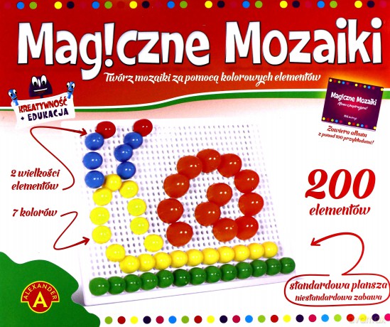 Magiczne mozaiki - Kreatywność i edukacja 200 [ZABAWKA]