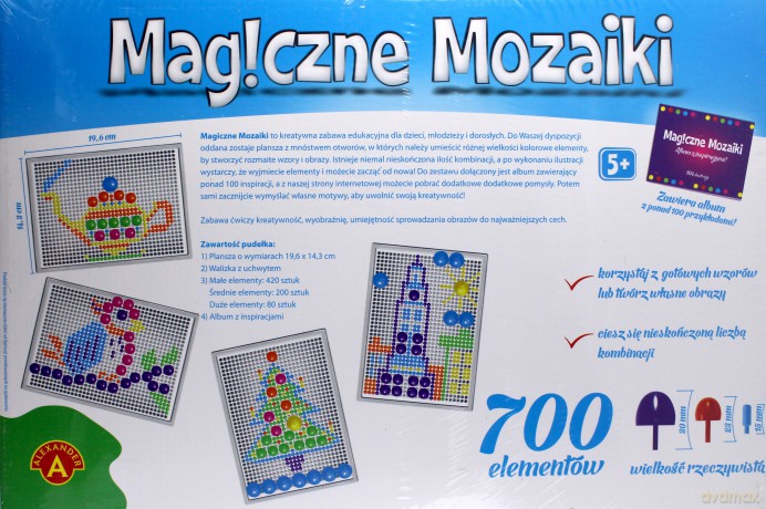 Magiczne mozaiki - Kreatywność i edukacja 700 [ZABAWKA]