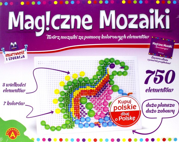 Magiczne mozaiki - Kreatywność i edukacja 750 [ZABAWKA]