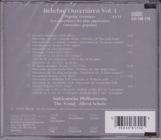 Beliebte Ouverturen Vol.I: Beliebte Ouverturen Voli [CD]