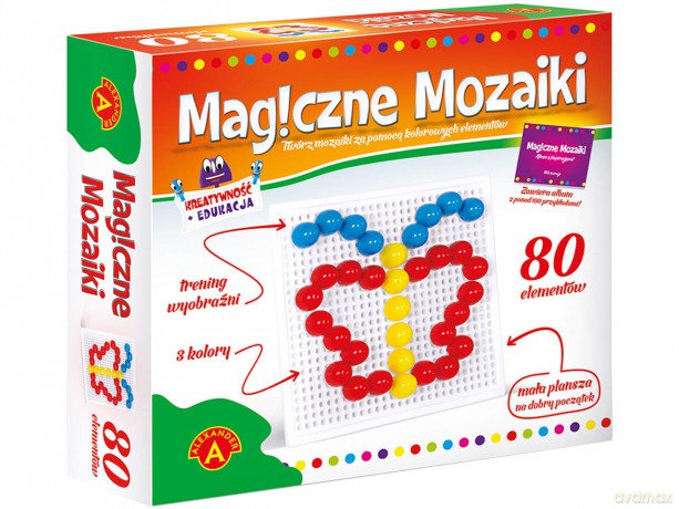 Magiczne mozaiki - Kreatywność i edukacja 80 [ZABAWKA]