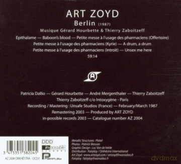 Art Zoyd: Berlin [CD]