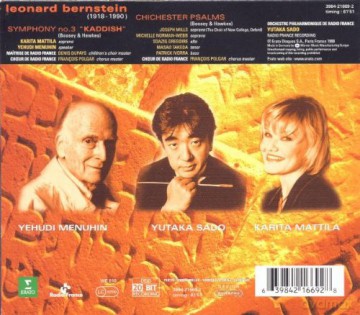 Leonard Bernstein: Bernstein: Symphony No.3/Chichester Psalms [CD]