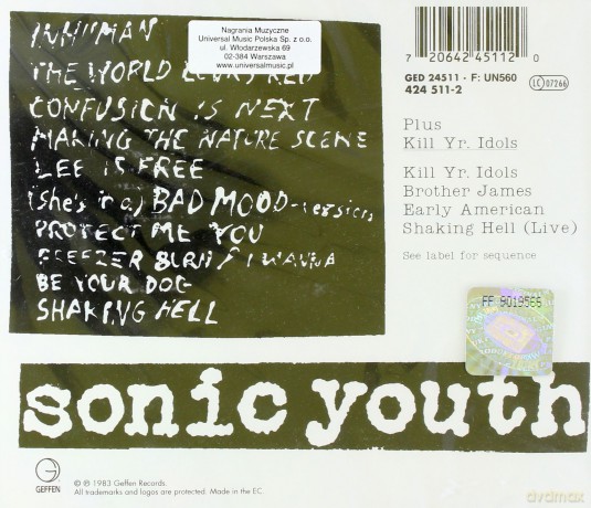 Sonic Youth: Confusion Is Sex [CD]